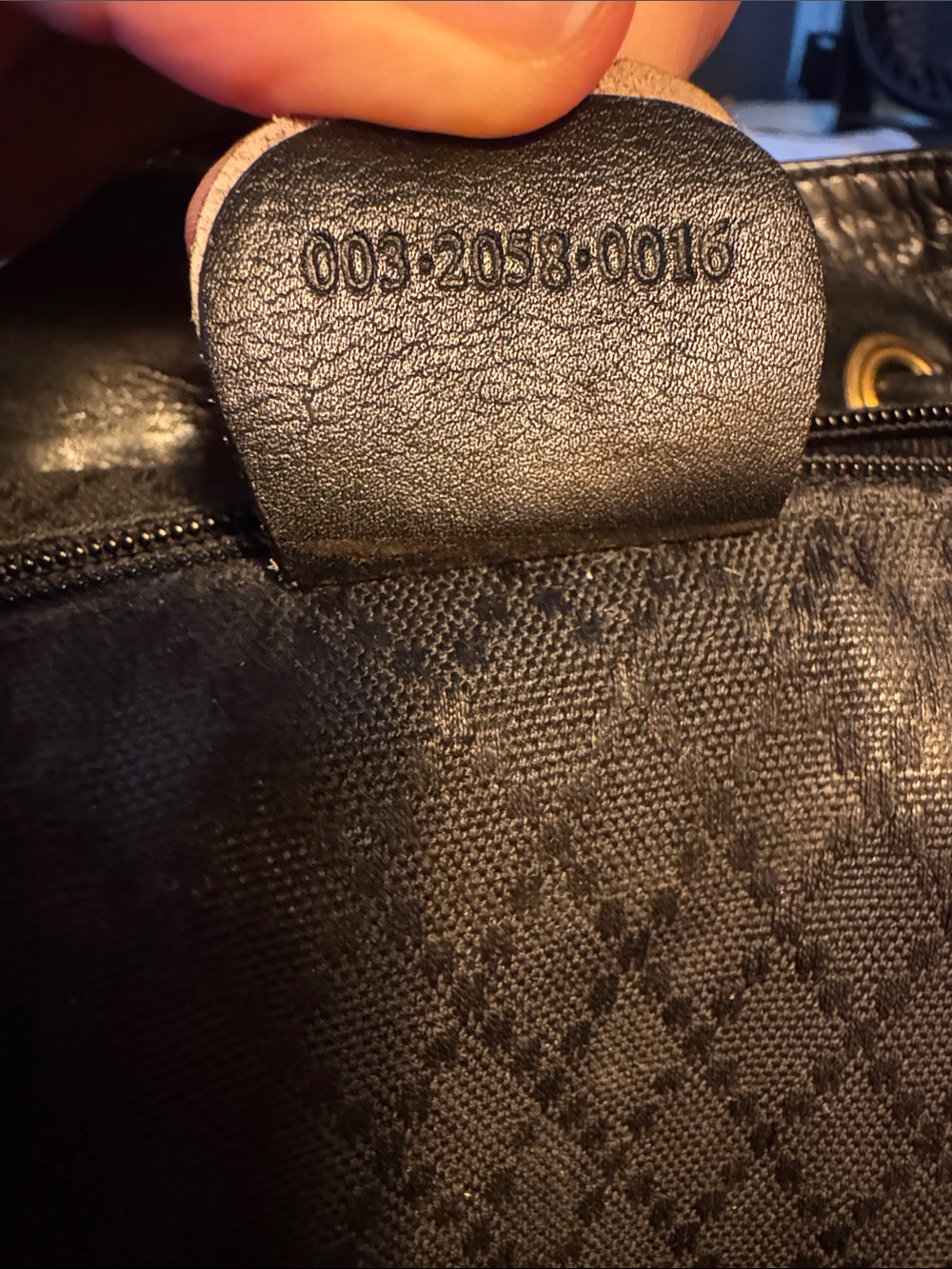 Gucci Black Leather Bamboo-Trim Backpack - Picture 11 of 16